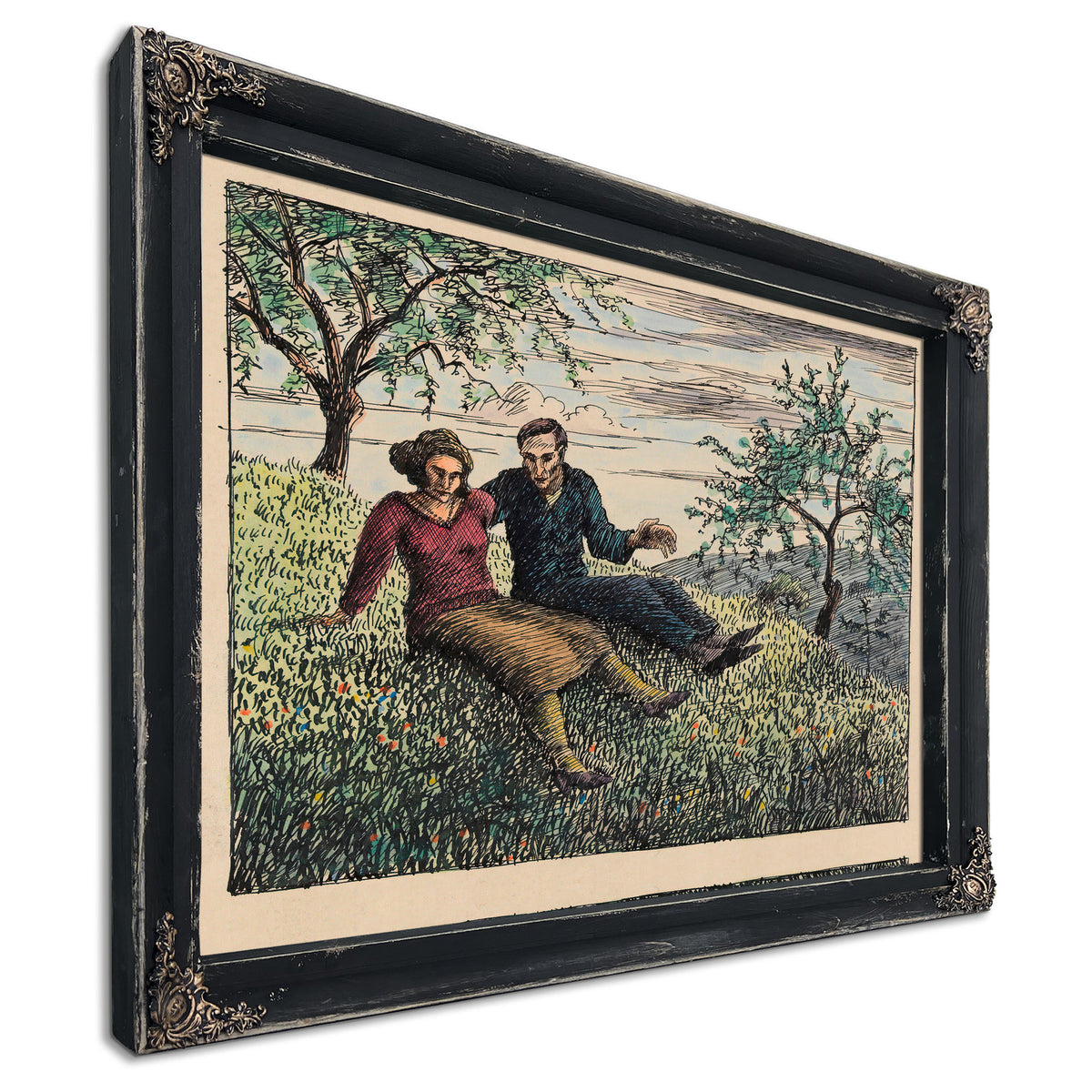 Unterredung Im Grase Ca 1925 By Karl Wiener