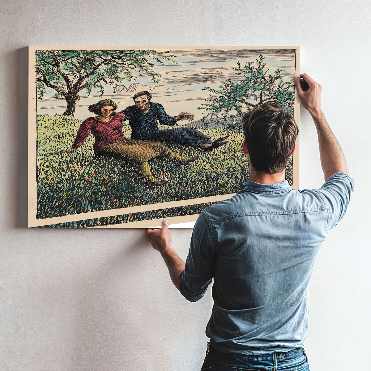 Unterredung Im Grase Ca 1925 By Karl Wiener