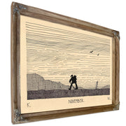 Wanderer Und Zwei Vogel Am Himmel By Karl Wiener