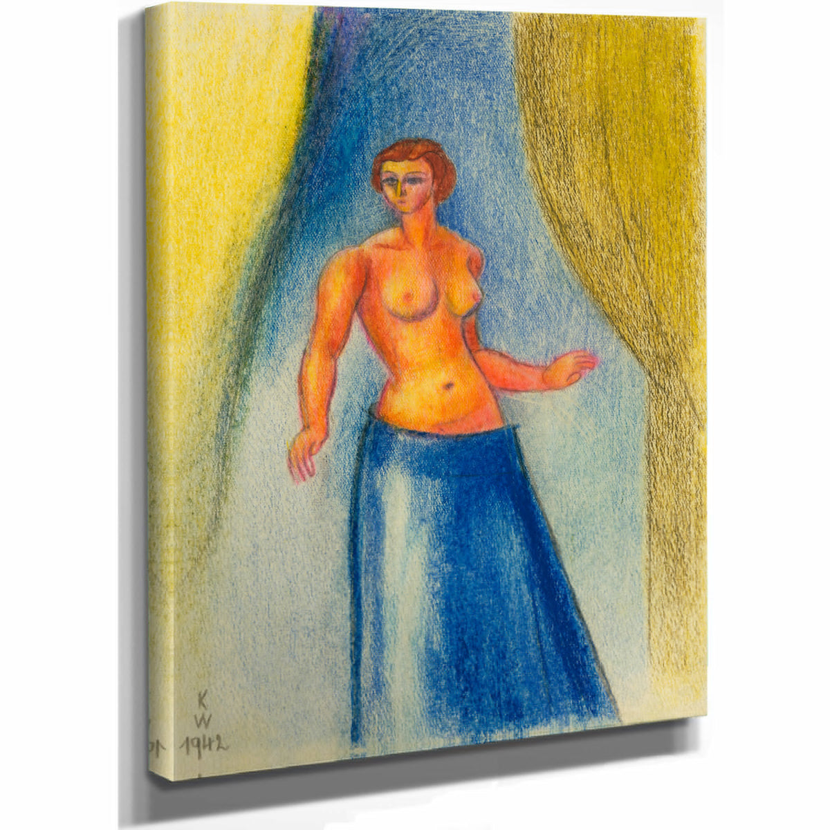 Weiblicher Halbakt 1942 By Karl Wiener