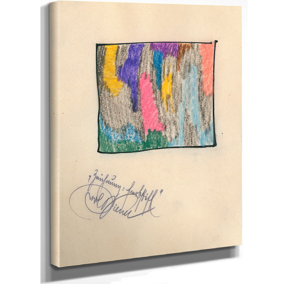 Zeichnung Farbstift Around 1923 By Karl Wiener