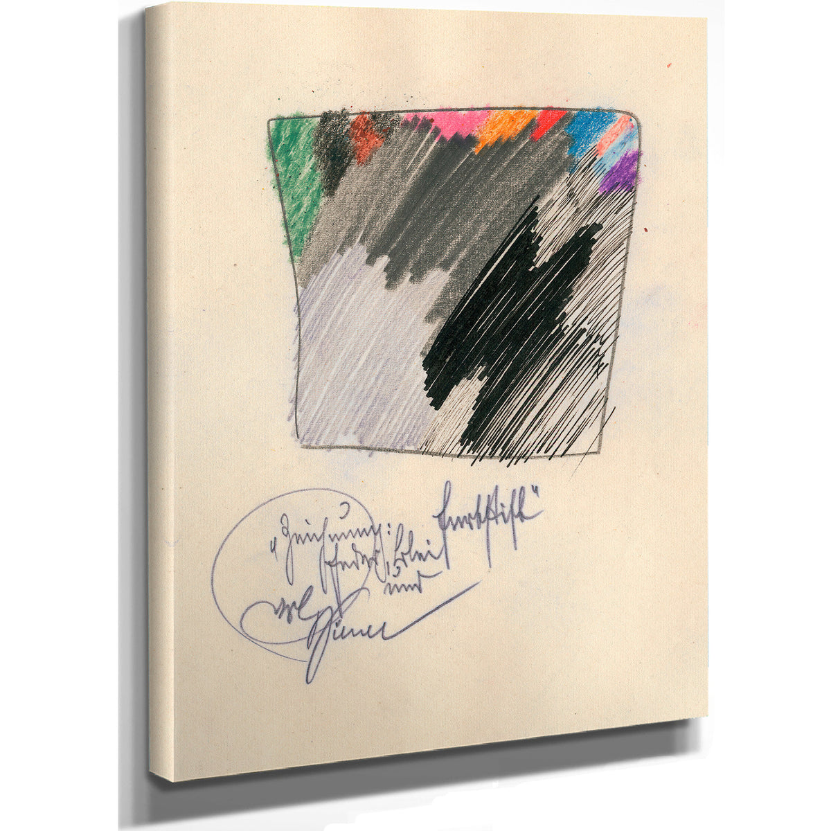 Zeichnung Feder Blei Und Farbstift By Karl Wiener