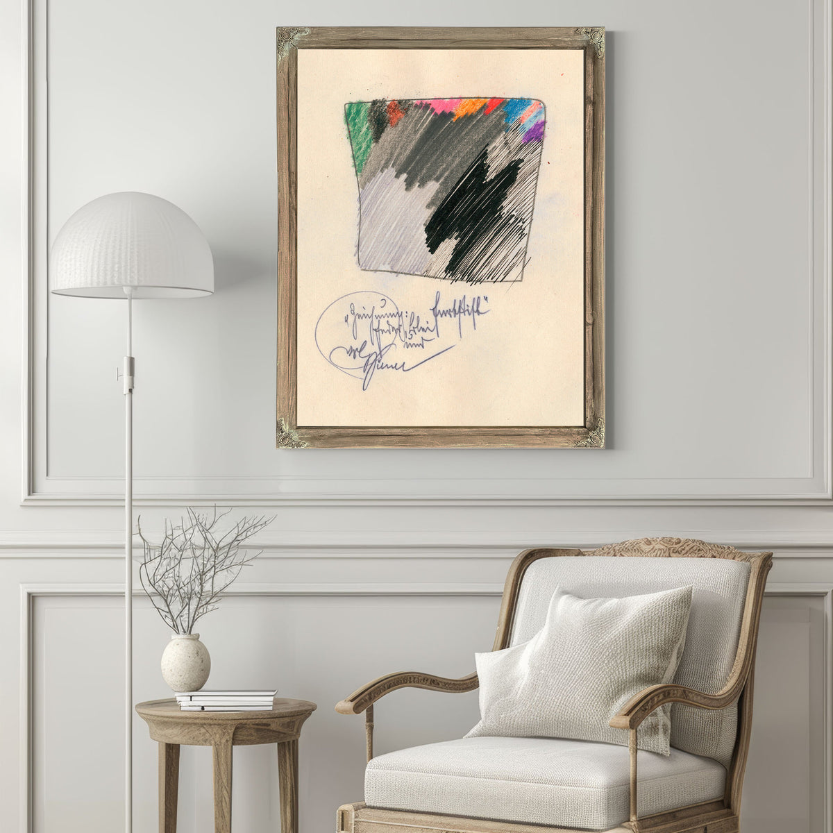 Zeichnung Feder Blei Und Farbstift By Karl Wiener