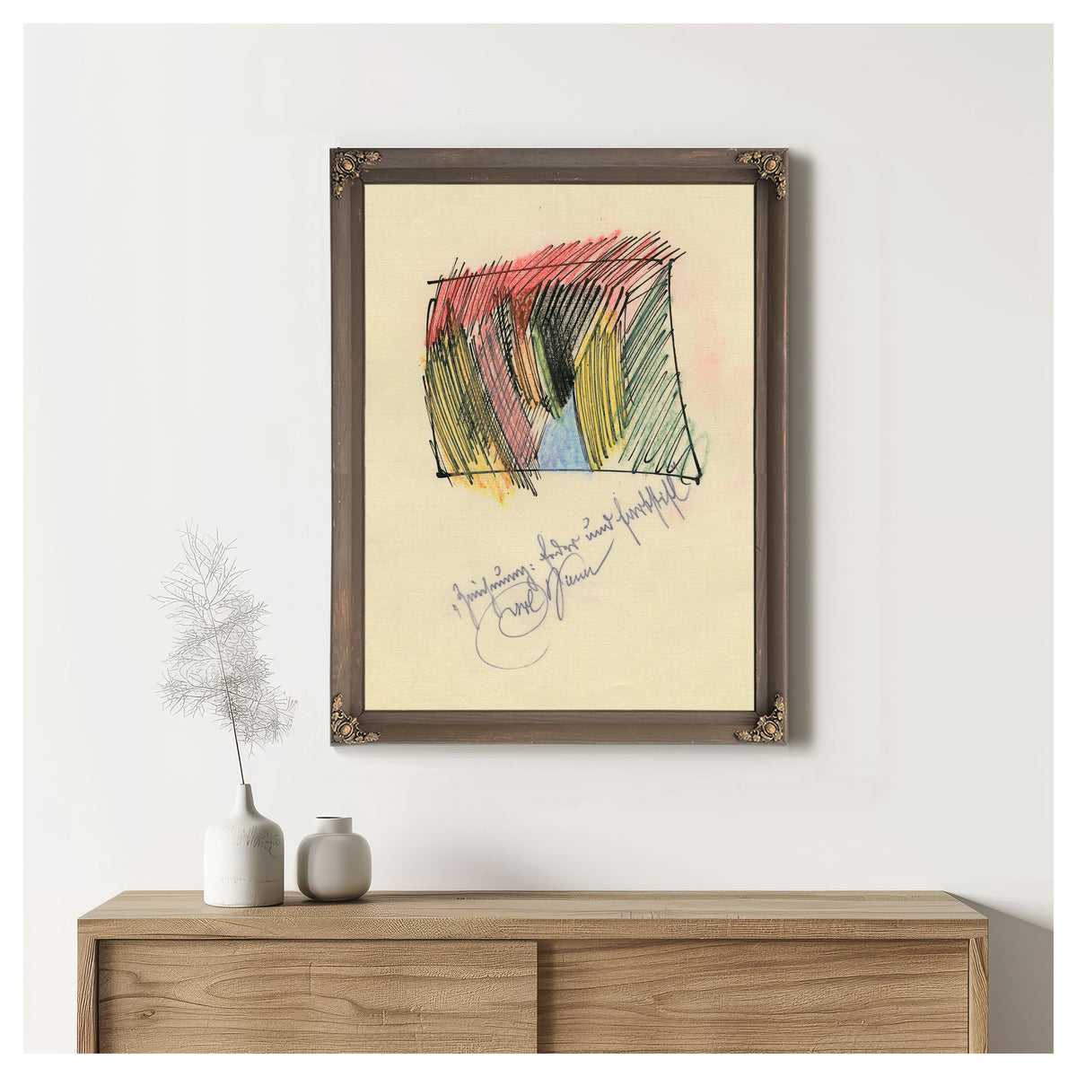 Zeichnung Feder Und Farbstift Around By Karl Wiener