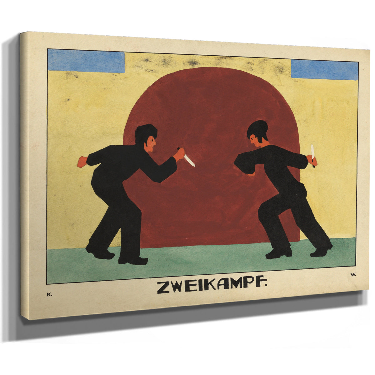 Zweikampf Around 1923 By Karl Wiener