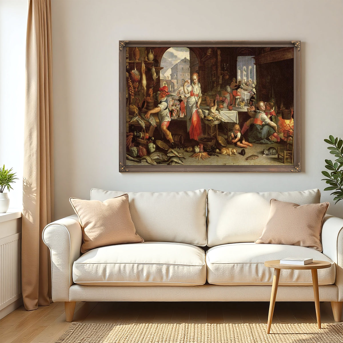 Kitchen Scene With The Parable Of The Feast By Joachim Wtewael