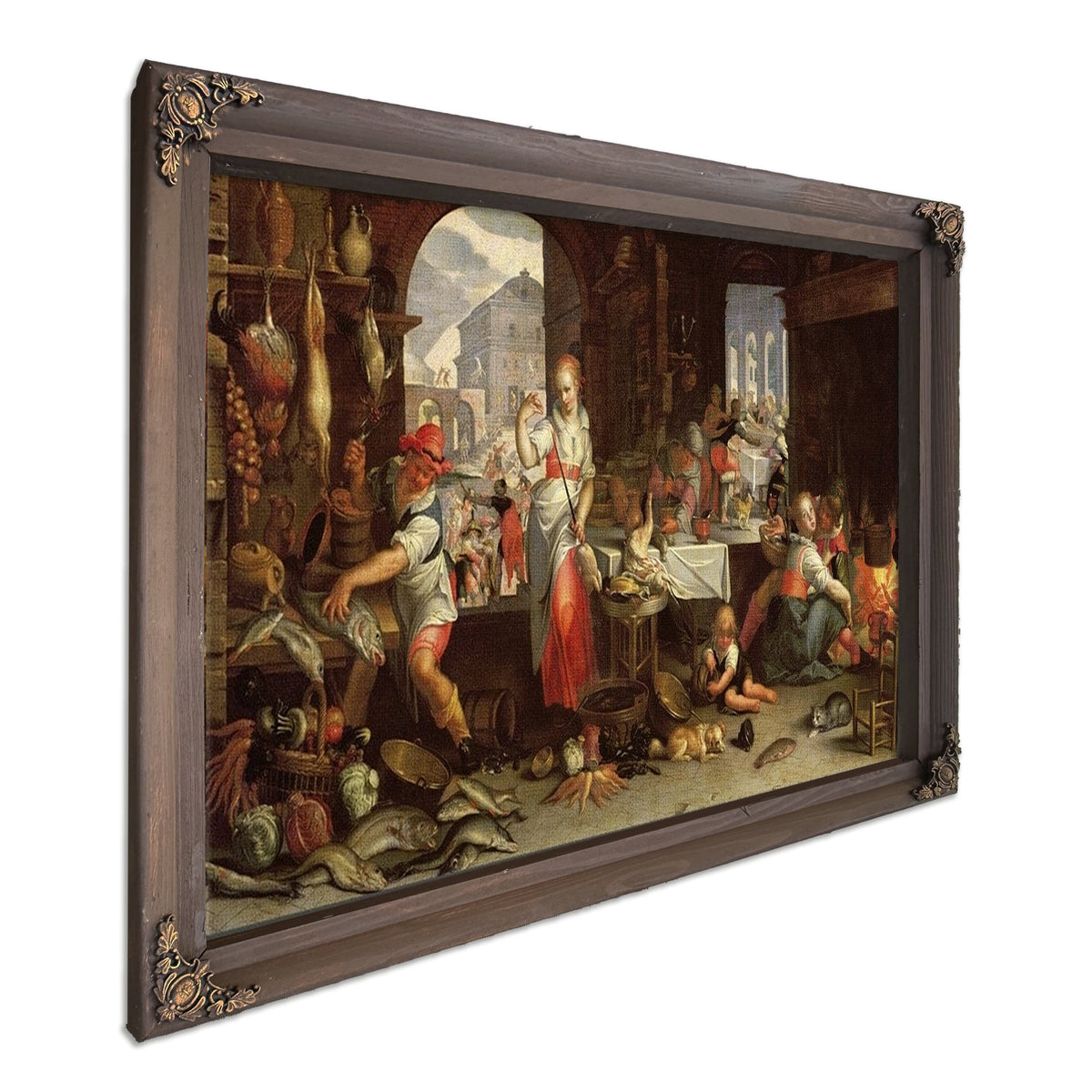 Kitchen Scene With The Parable Of The Feast By Joachim Wtewael