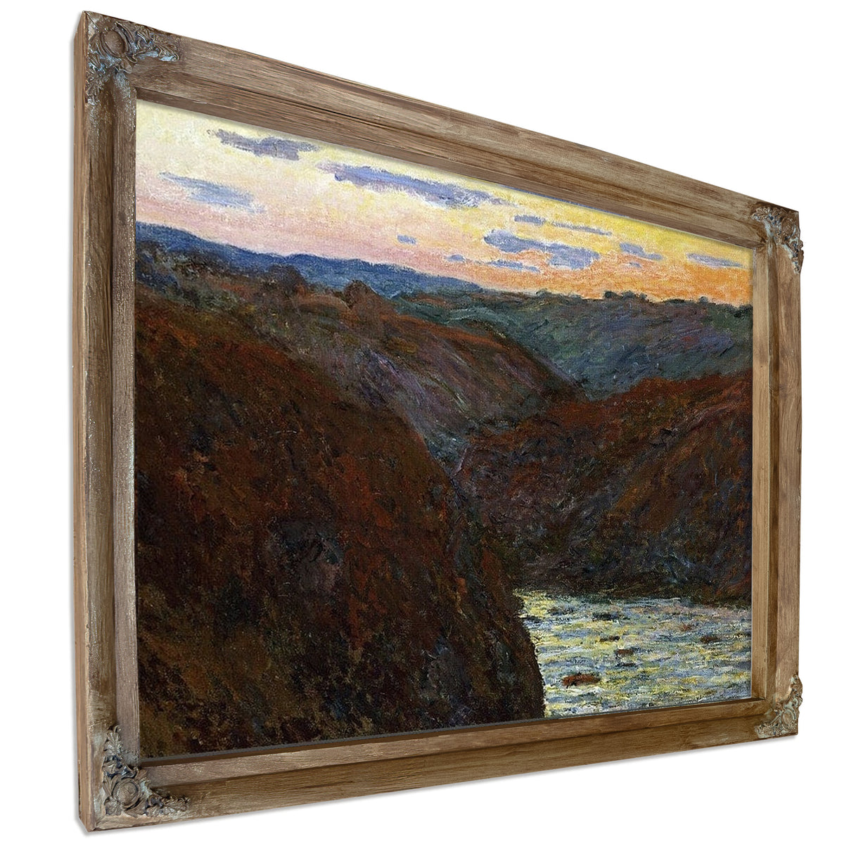 La Creuse, Sunset By Claude Monet