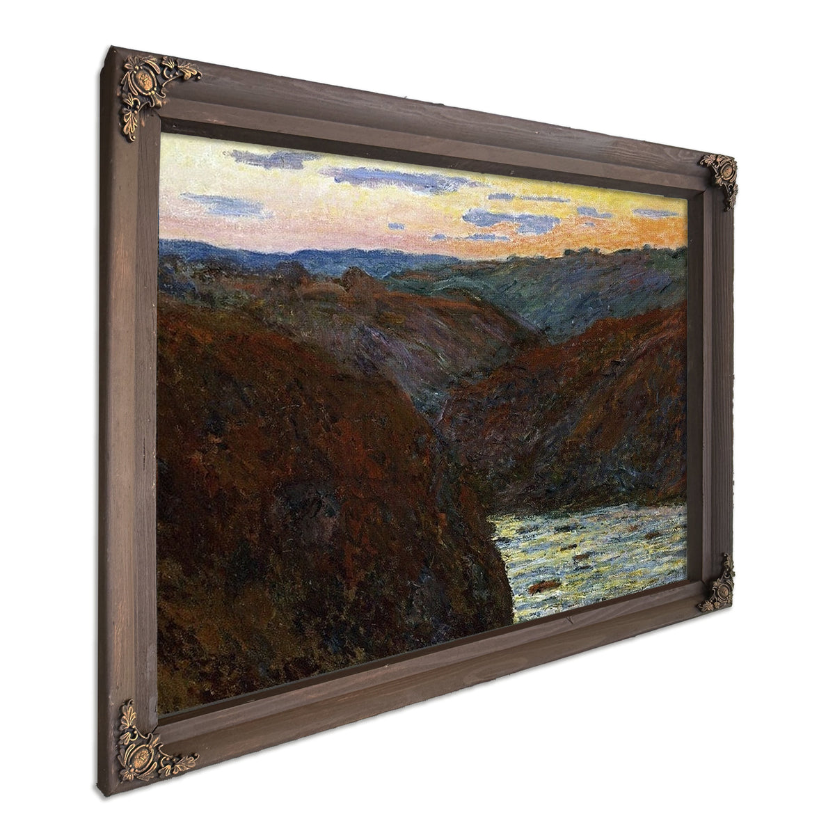 La Creuse, Sunset By Claude Monet