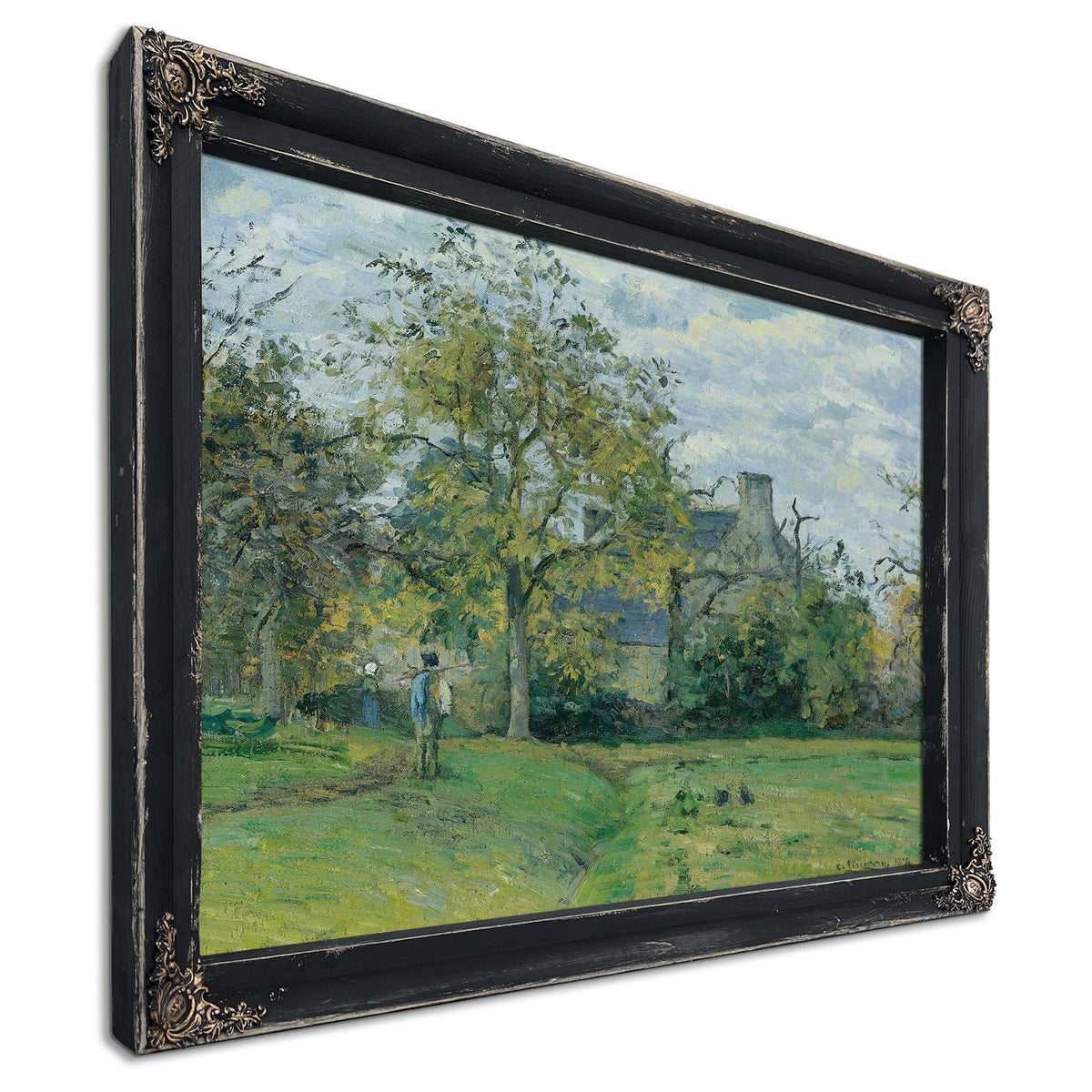 La Maison De Piette A Montfoucault by Camille Pissarro