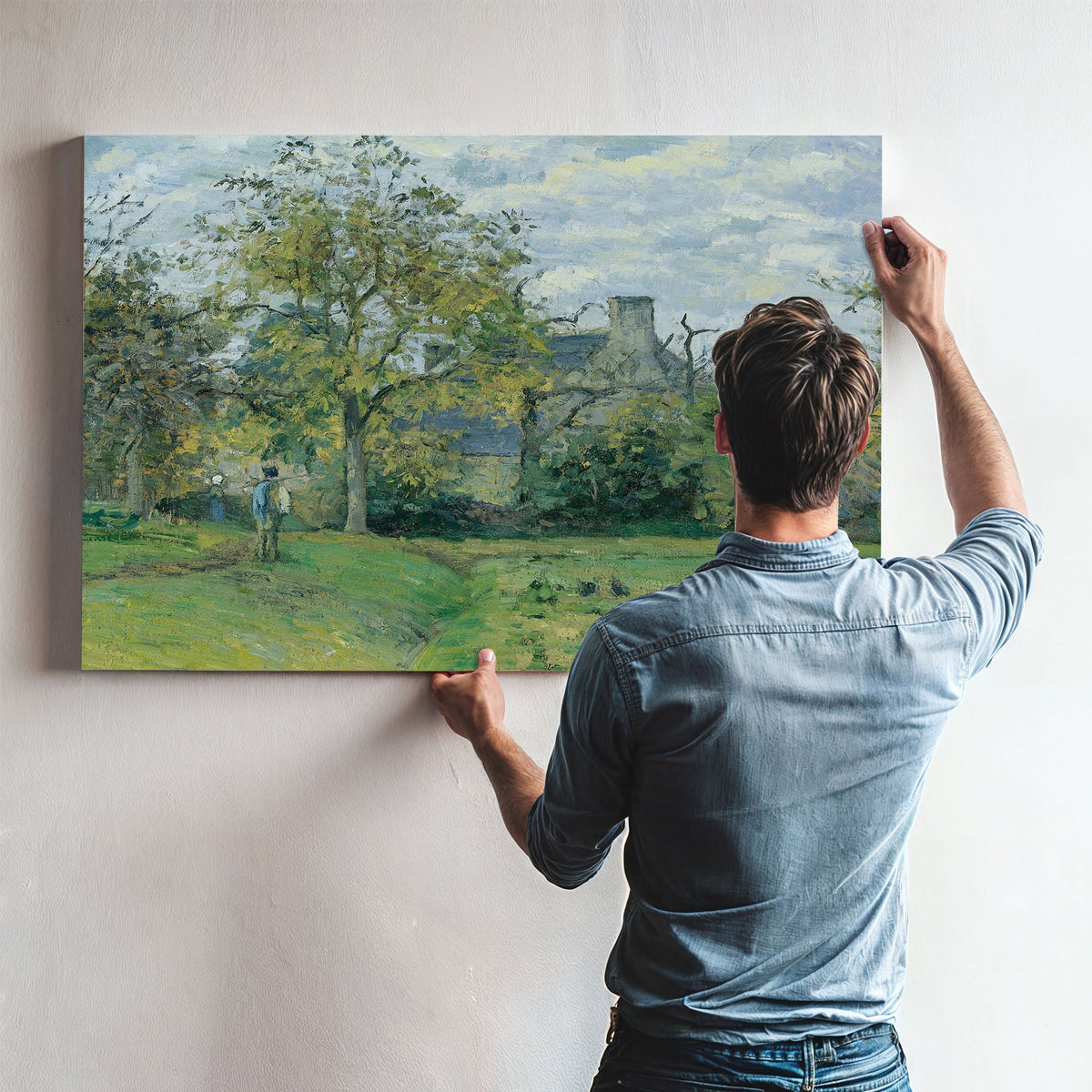 La Maison De Piette A Montfoucault by Camille Pissarro