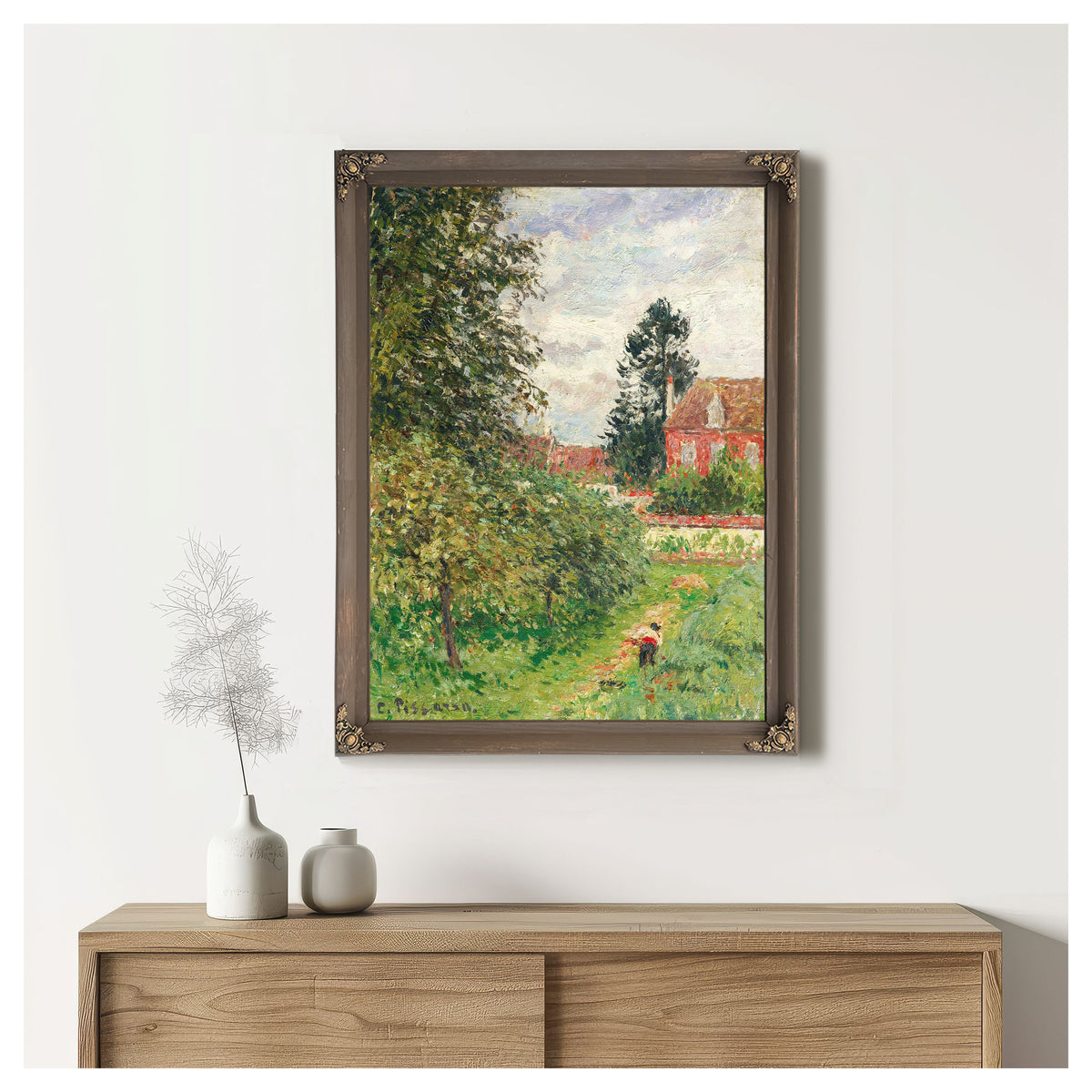 La Maison Des Anglais Eragny by Camille Pissarro
