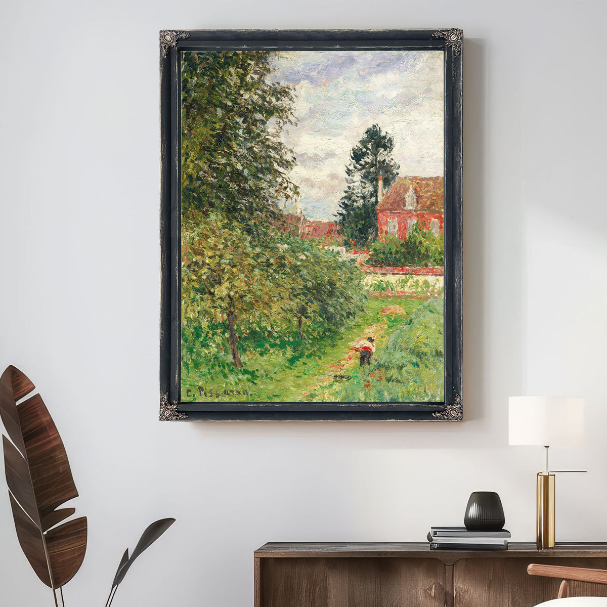 La Maison Des Anglais Eragny by Camille Pissarro