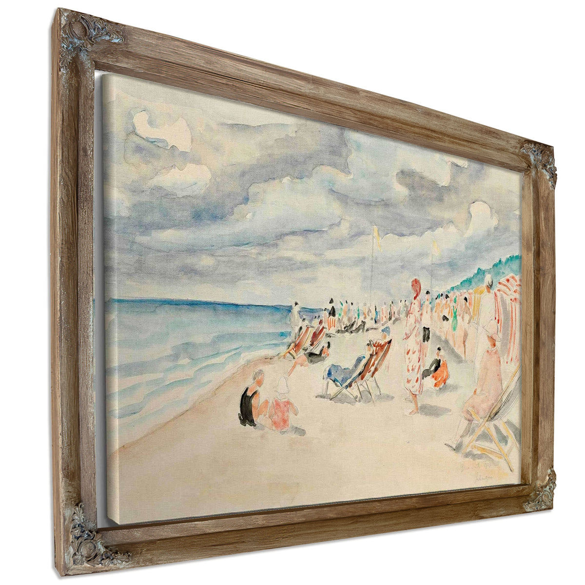 La Plage De Deauville by Henri Lebasque