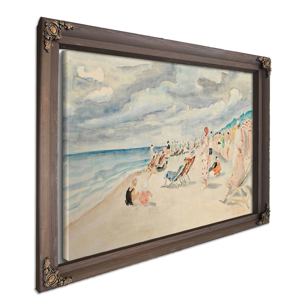 La Plage De Deauville by Henri Lebasque