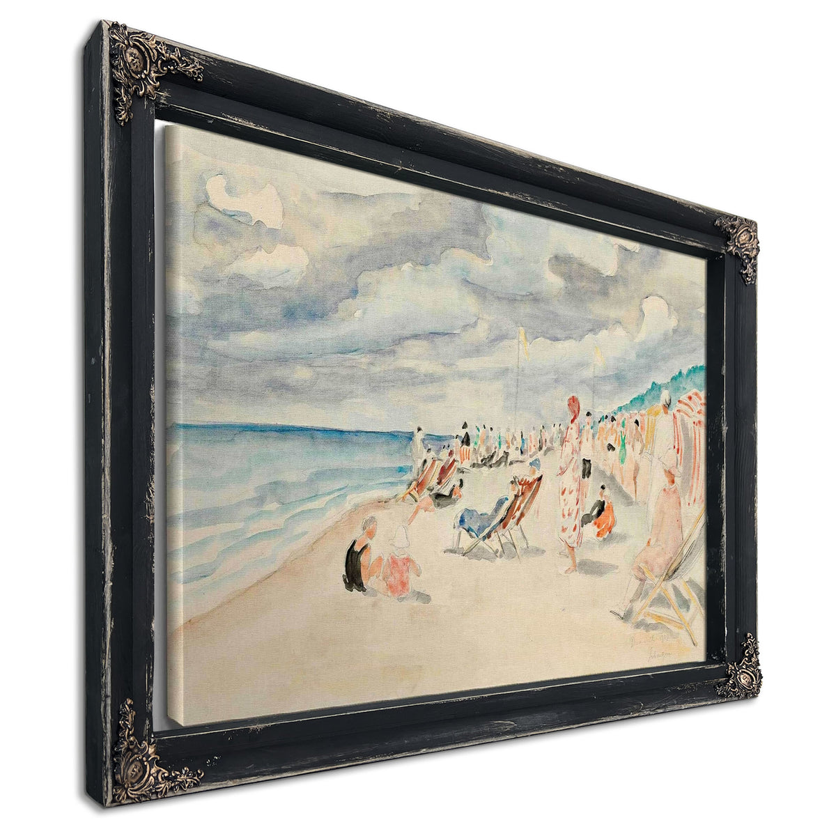 La Plage De Deauville by Henri Lebasque