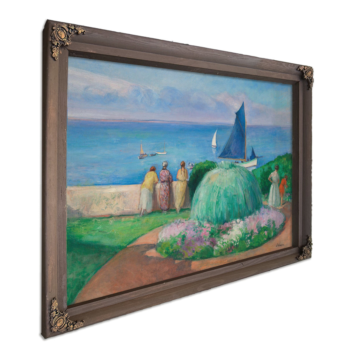 La Voile Bleue Prefailles by Henri Lebasque