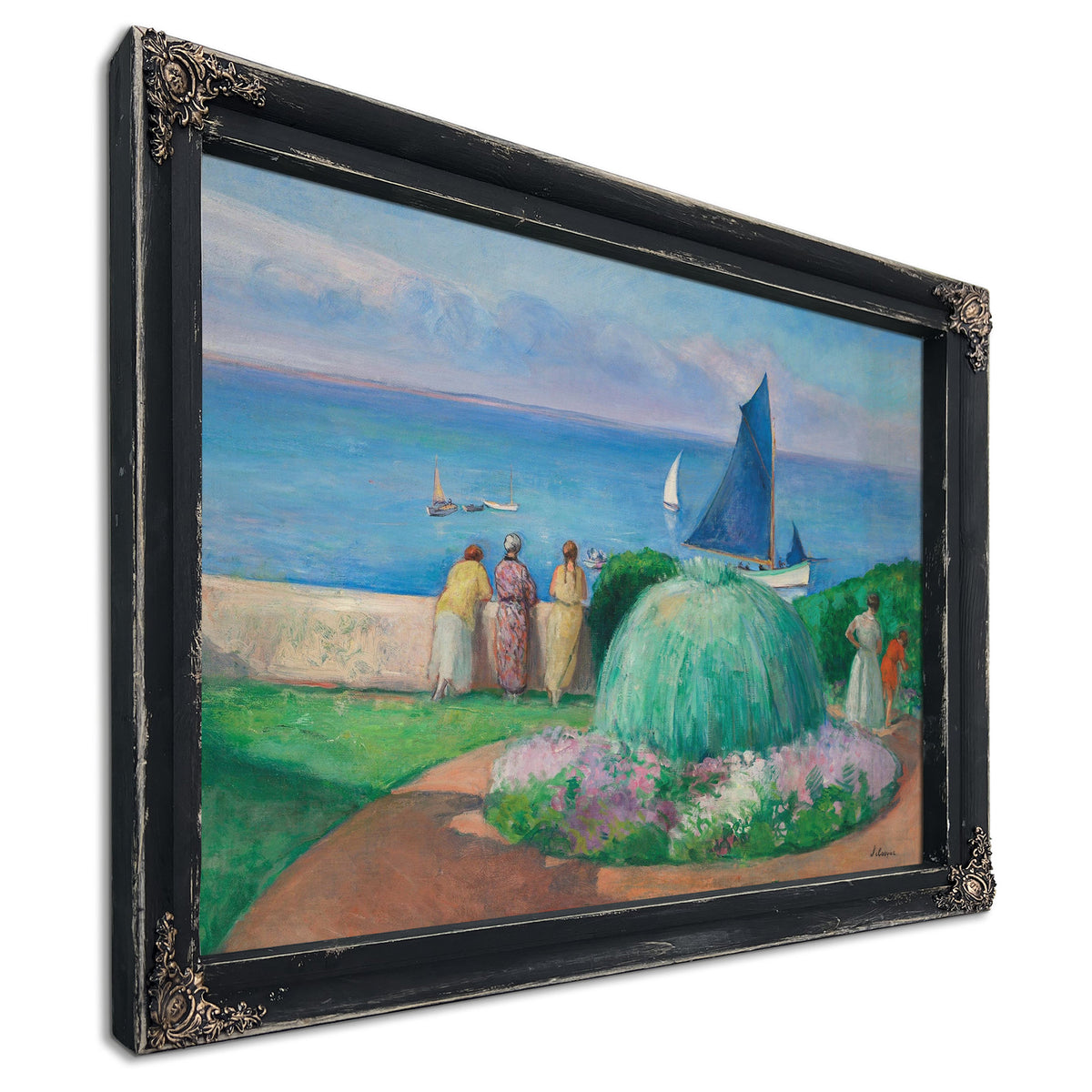 La Voile Bleue Prefailles by Henri Lebasque