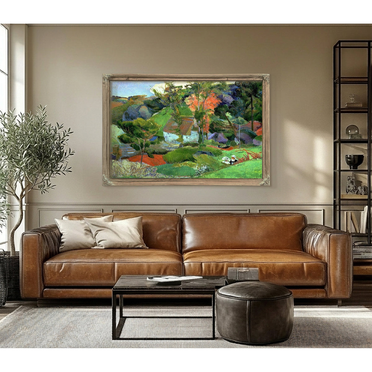 Landscape At Pont Aven 1 By Paul Gauguin