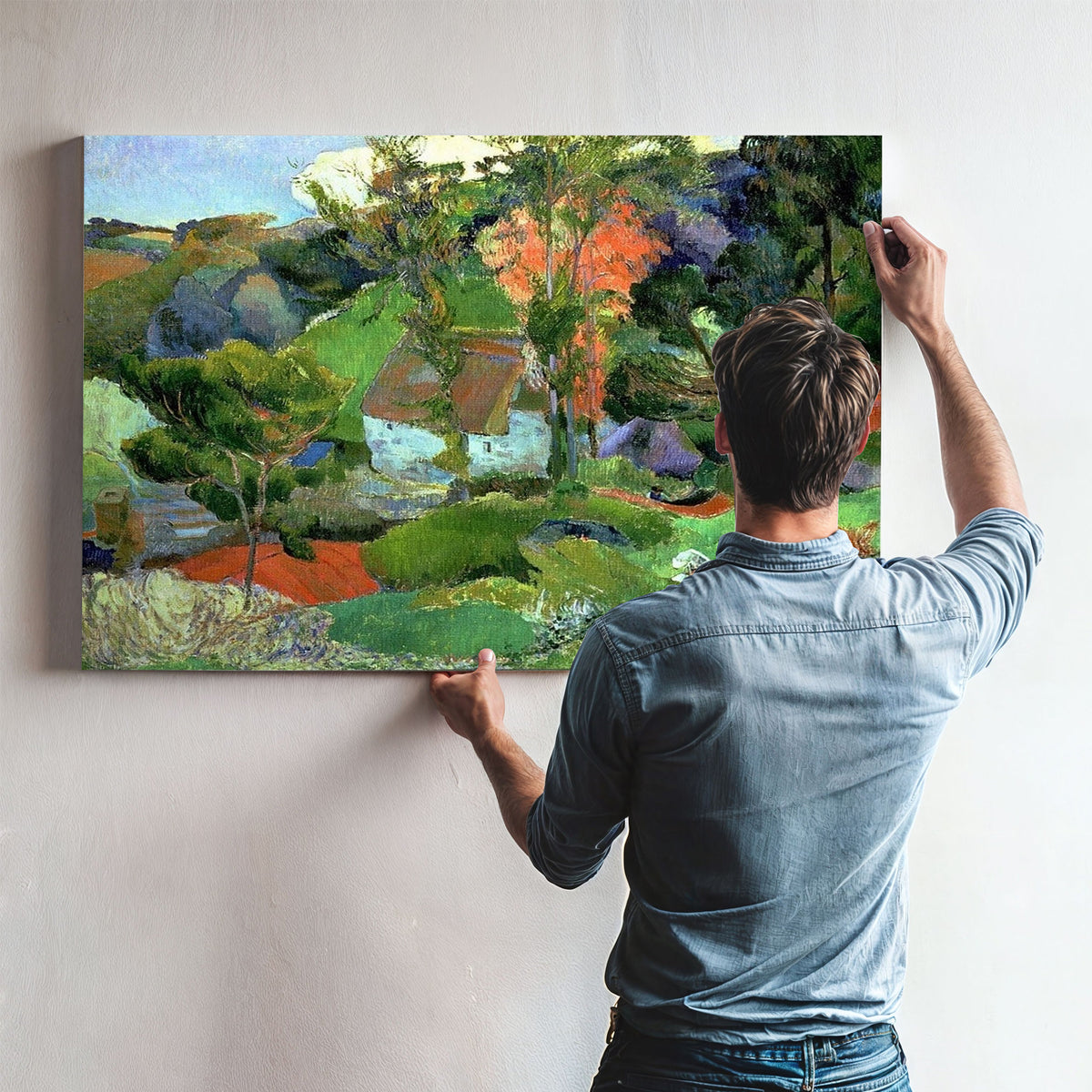 Landscape At Pont Aven 1 By Paul Gauguin