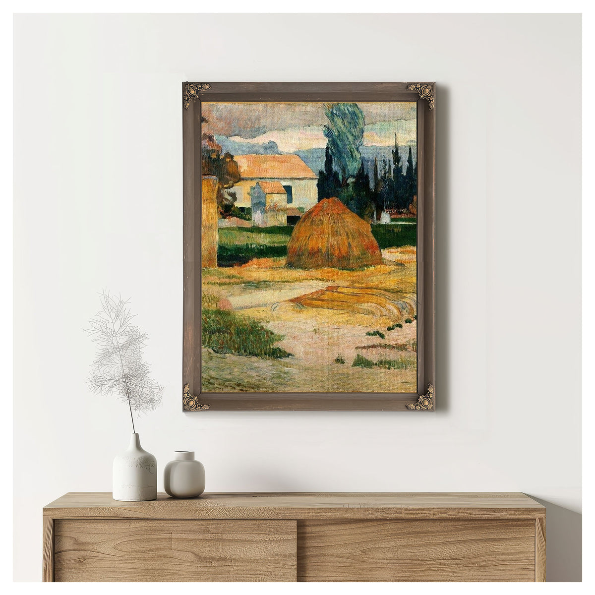 Landscape Near Arles By Paul Gauguin