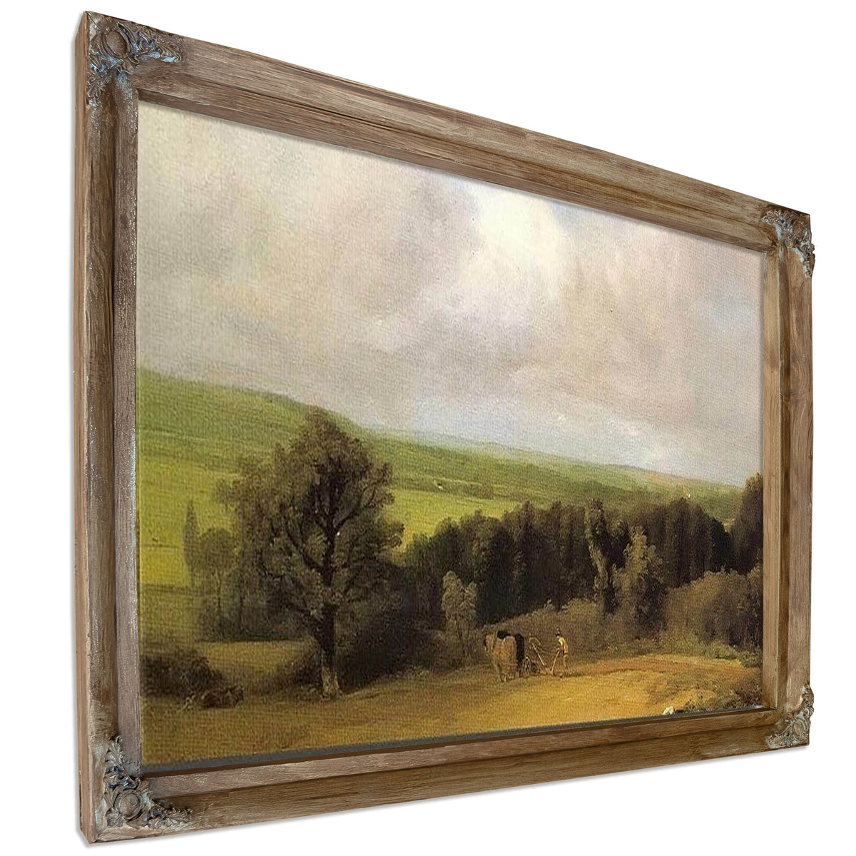Landscape Ploughing Scene In Suffolk( A Summerland) By John Constable