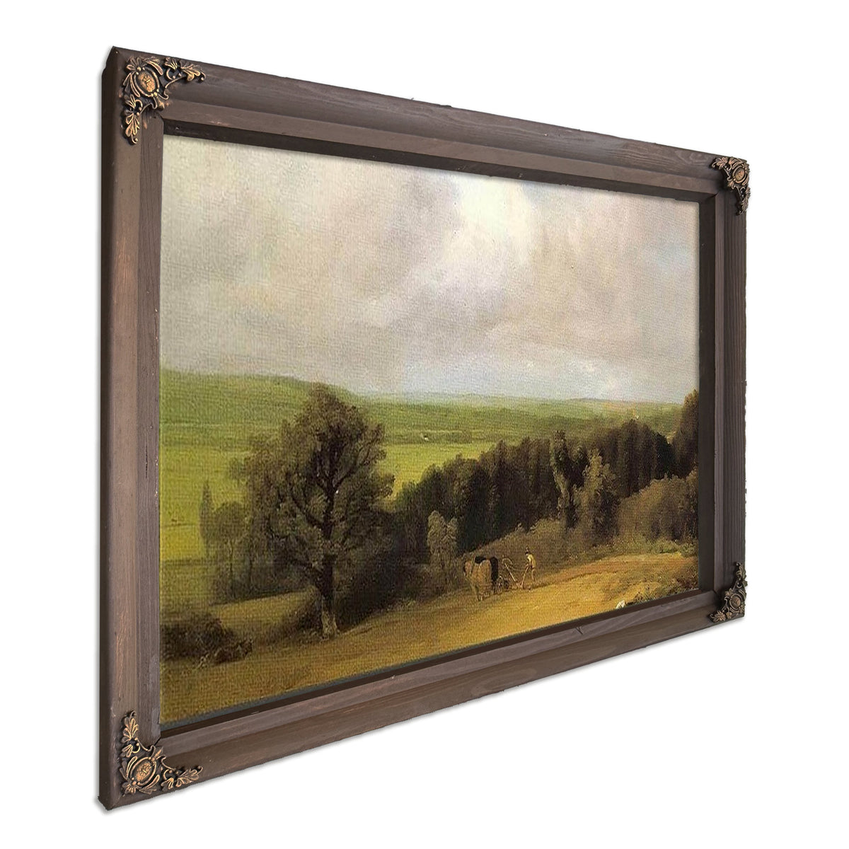 Landscape Ploughing Scene In Suffolk( A Summerland) By John Constable