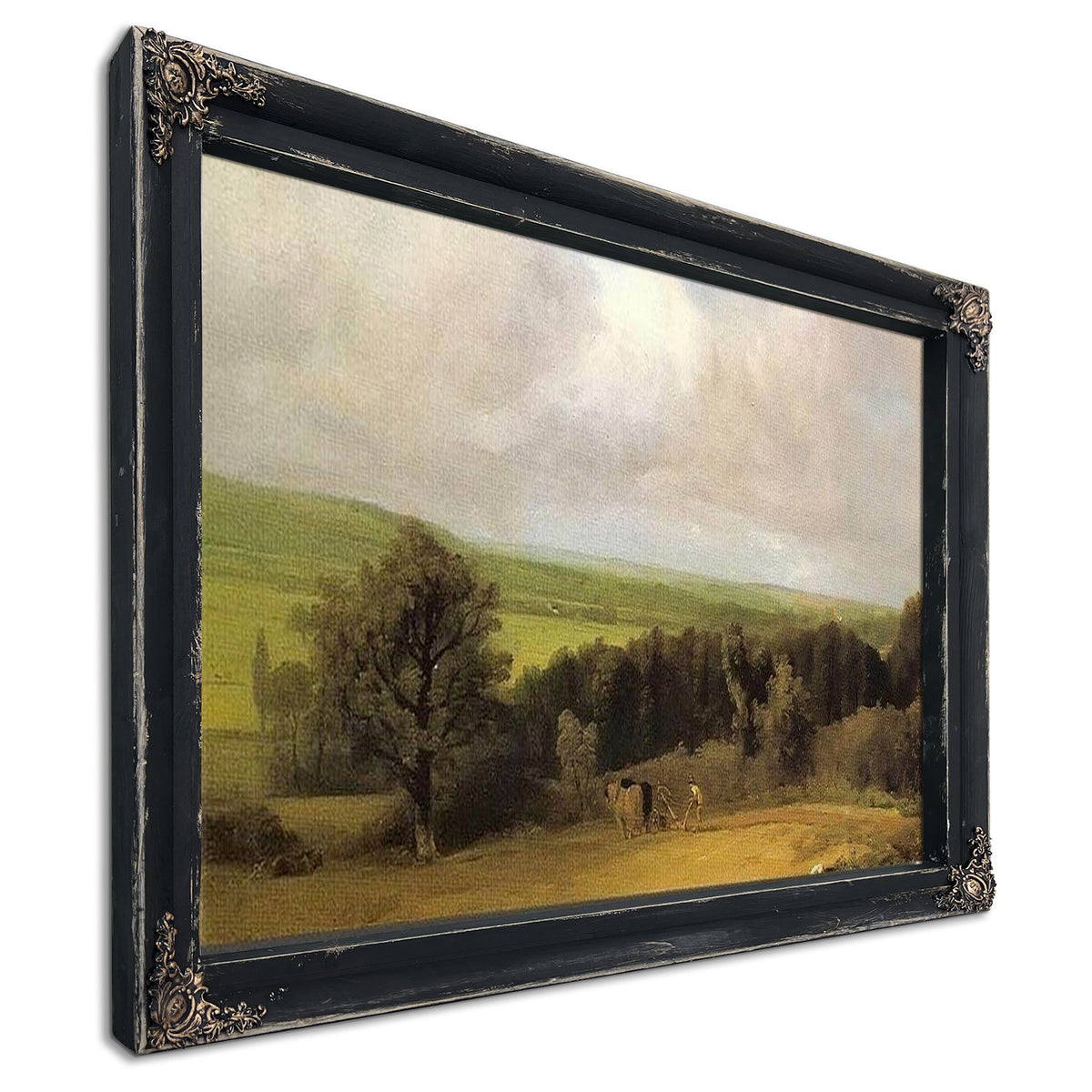 Landscape Ploughing Scene In Suffolk( A Summerland) By John Constable