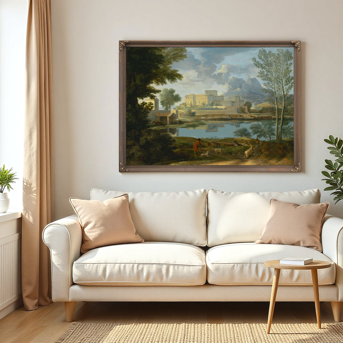 Landscape With A Calm by Nicolas Poussin