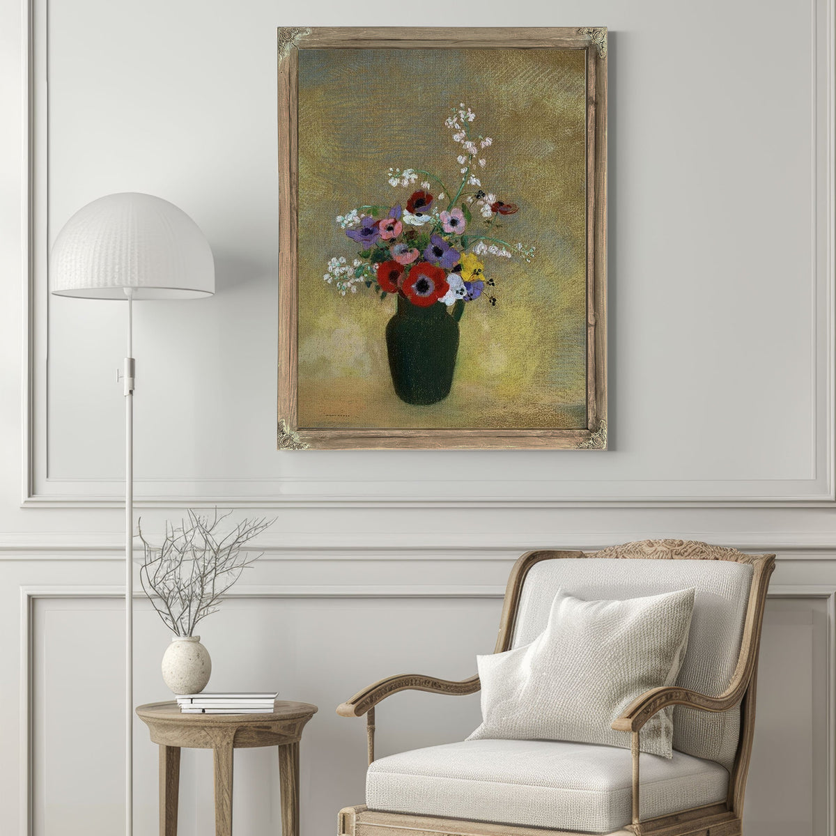 Large Green Vase With Mixed Flowers 1910 1912 Pastel 74 3X62 2Cm Museum Of Fine Arts Boston By Odilon Redon