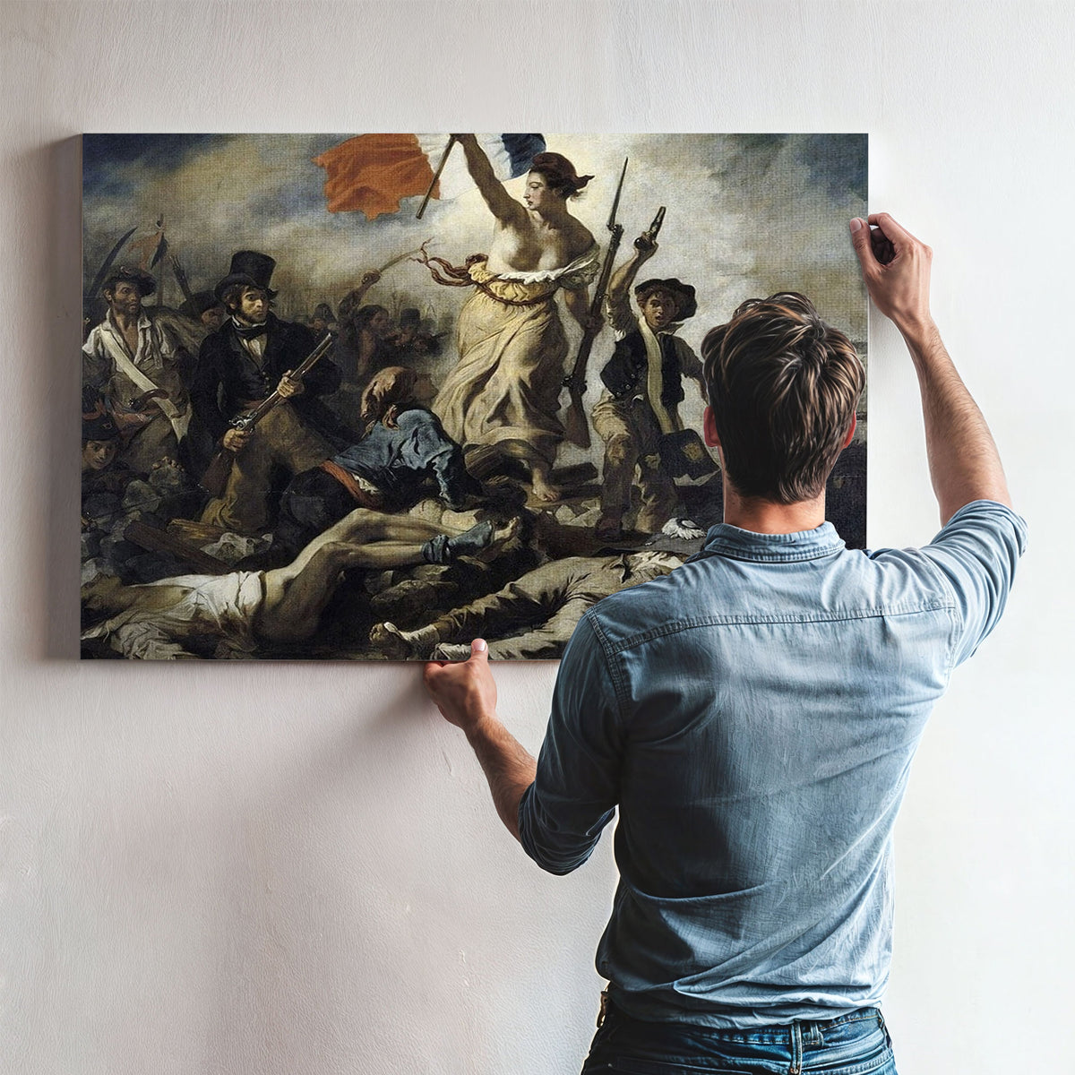 Le 28 Juillet 1830 La Liberte Guidant Le Peuple By Ferdinand Victor Eugene Delacroix