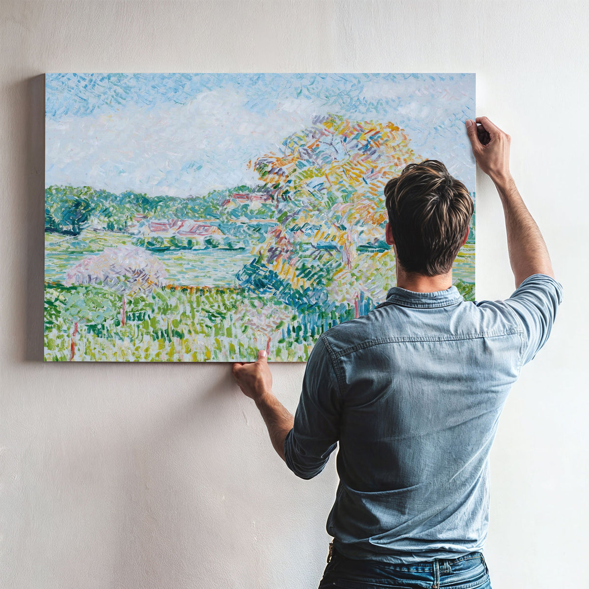 Le Grand Noyer A Eragny Automne by Camille Pissarro