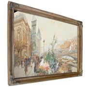 Le Marche Aux Fleurs By Eugene Galien Laloue