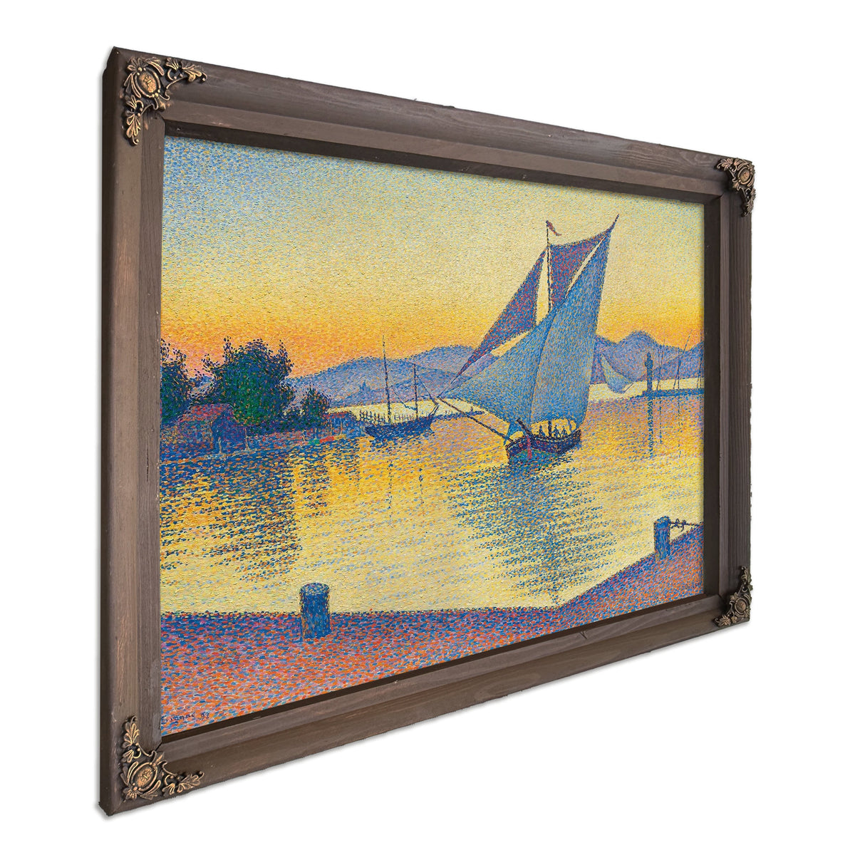 Le Port Au Soleil Couchant Opus Saint Tropez by Paul Signac