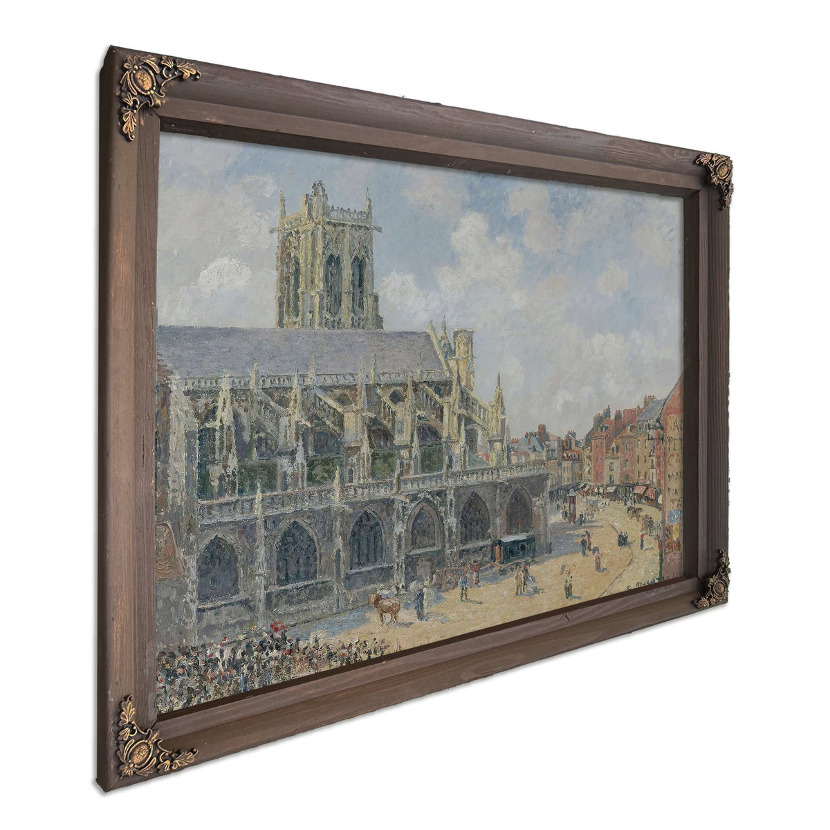 Leglise Saint Jacques A Dieppe Matin Soleil by Camille Pissarro
