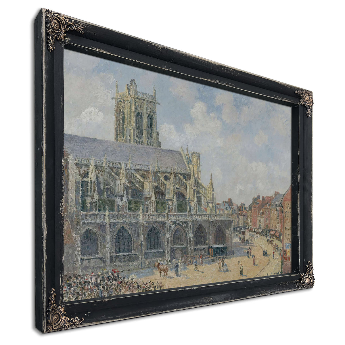 Leglise Saint Jacques A Dieppe Matin Soleil by Camille Pissarro