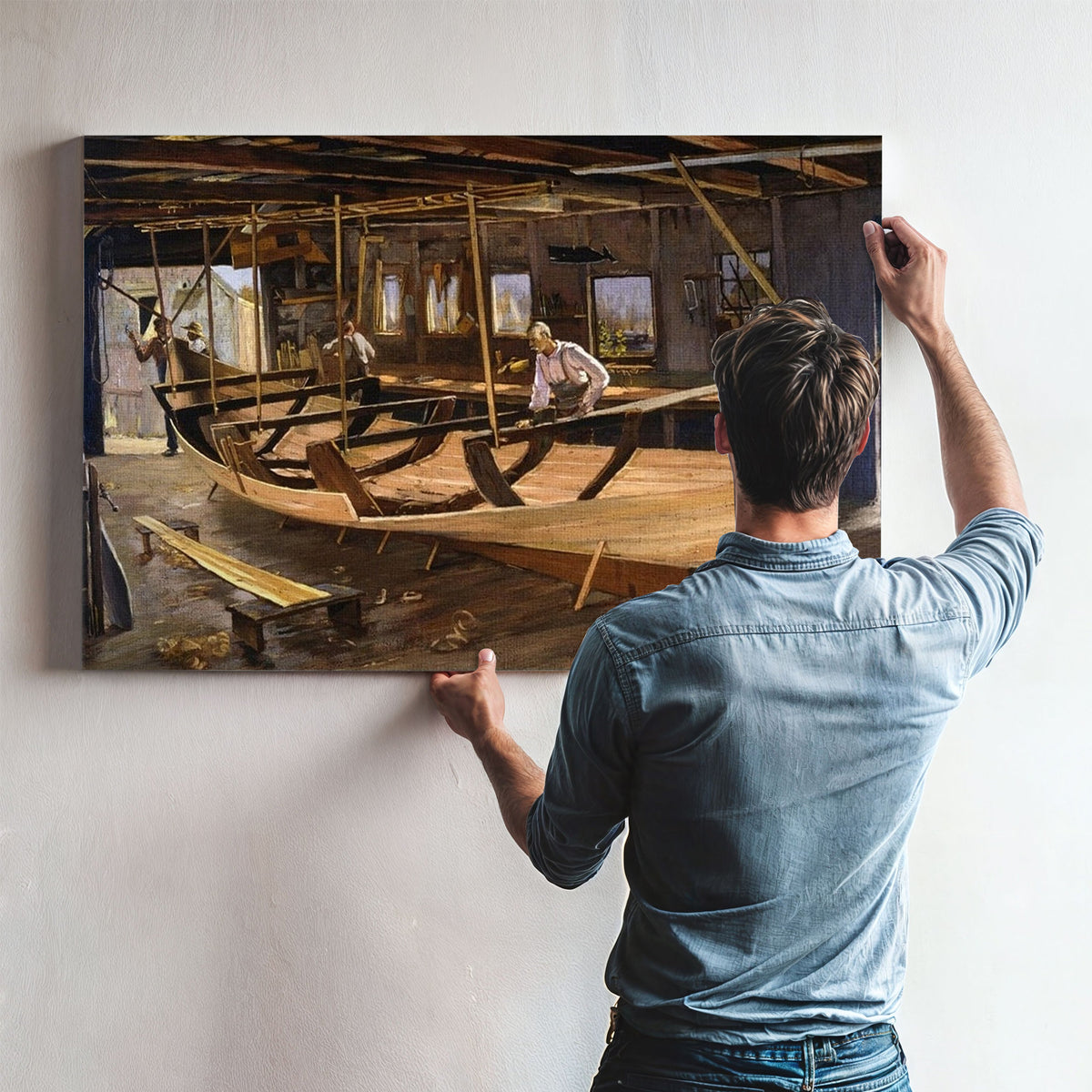 Leonard's Boat Shop By Clement Nye Swift