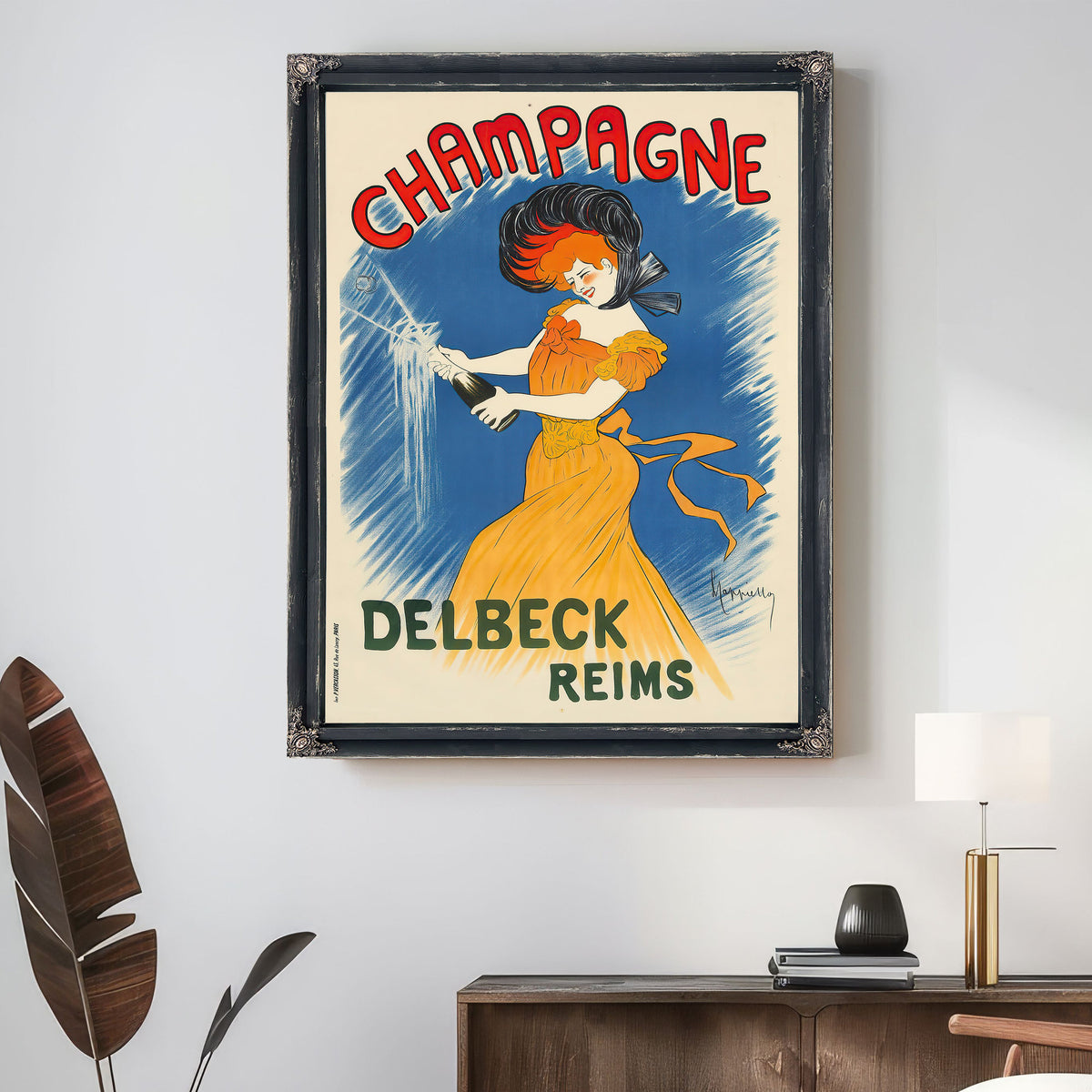Champagne Delbeck 1902 By Leonetto Cappiello