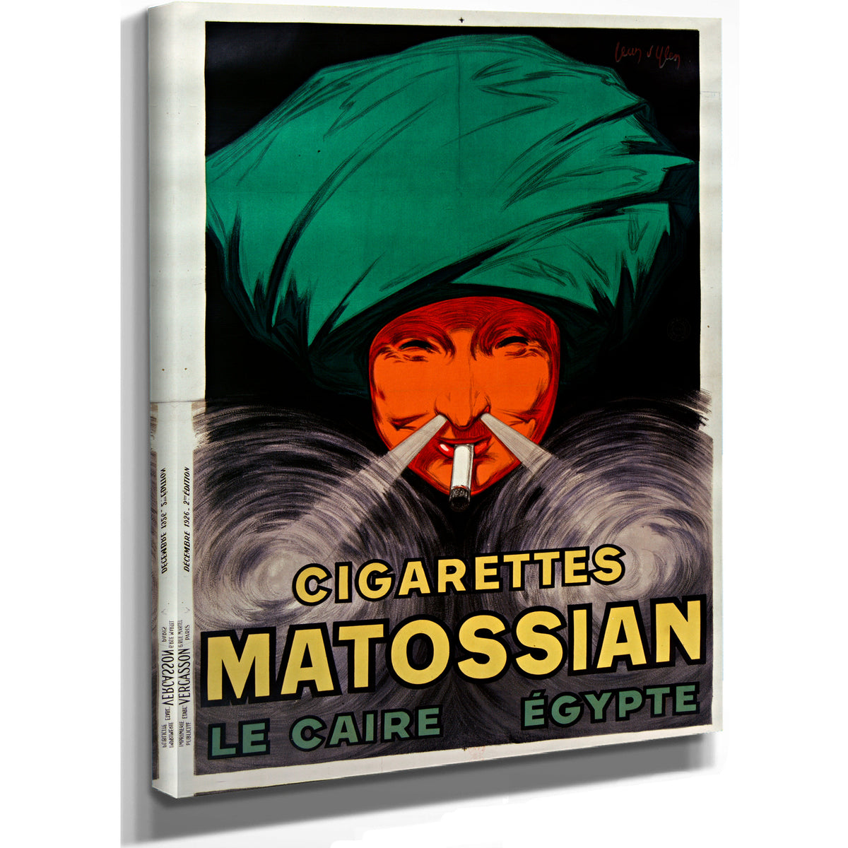 Cigarettes Matossian le Caire Egypte By Leonetto Cappiello