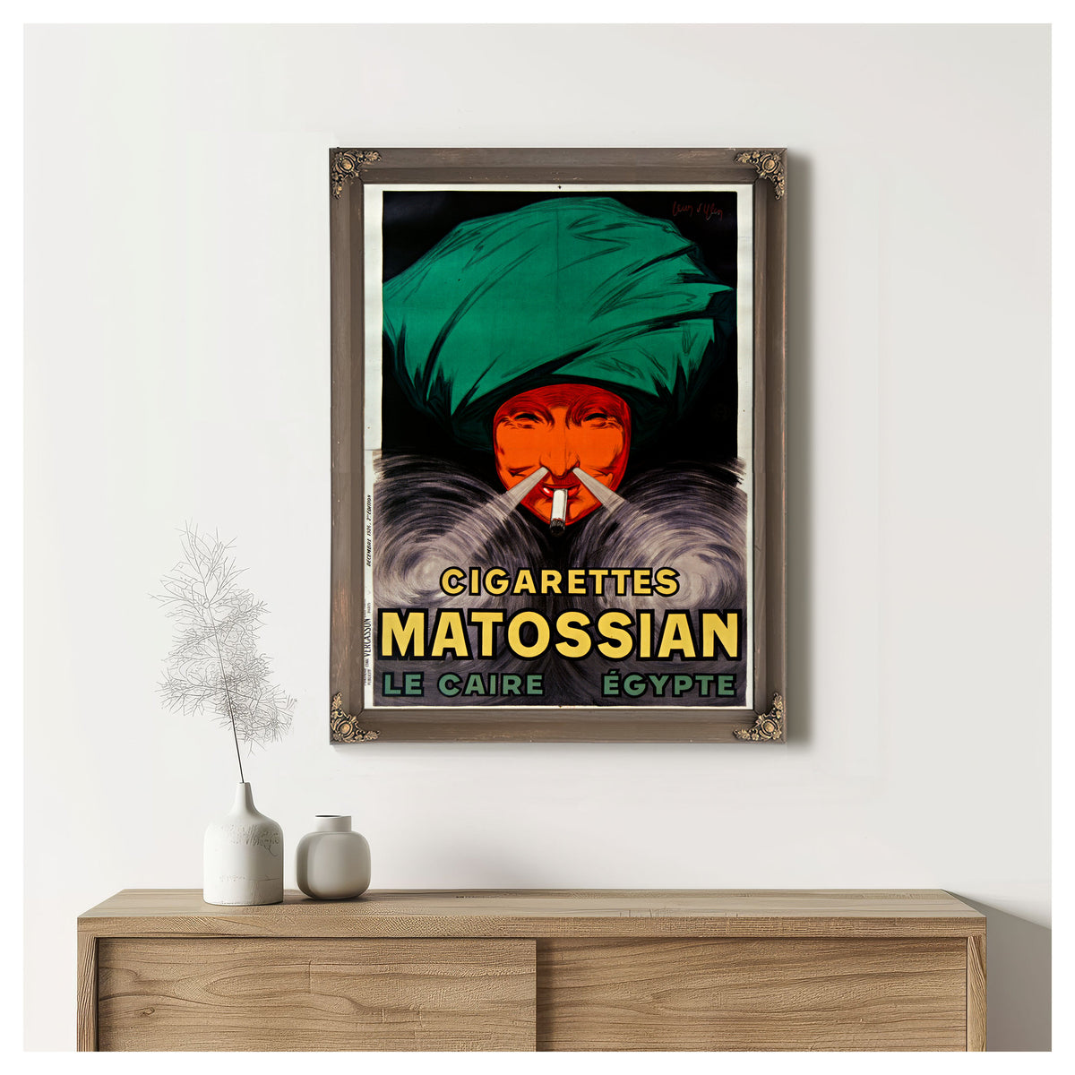 Cigarettes Matossian le Caire Egypte By Leonetto Cappiello