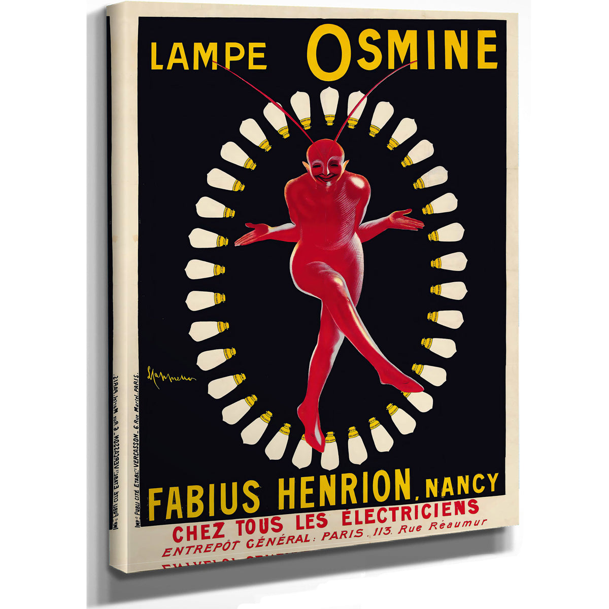 Lampe Osmine 1910 By Leonetto Cappiello