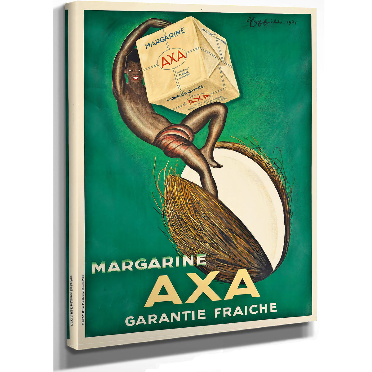 Margarine Axa 1931 By Leonetto Cappiello