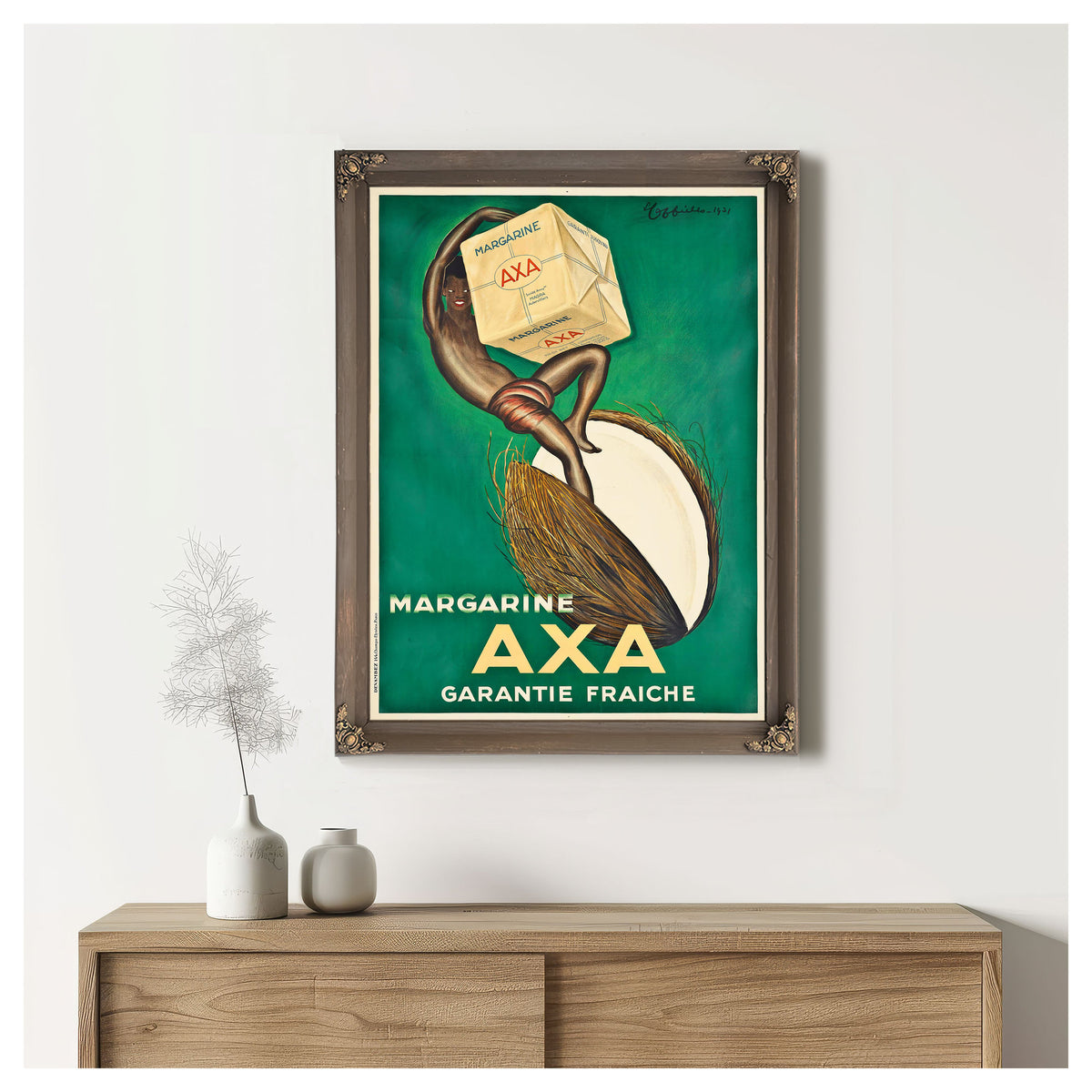 Margarine Axa 1931 By Leonetto Cappiello