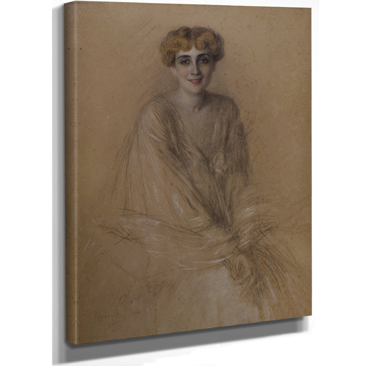 Portrait de Madame Lucien Muhlfeld By Leonetto Cappiello