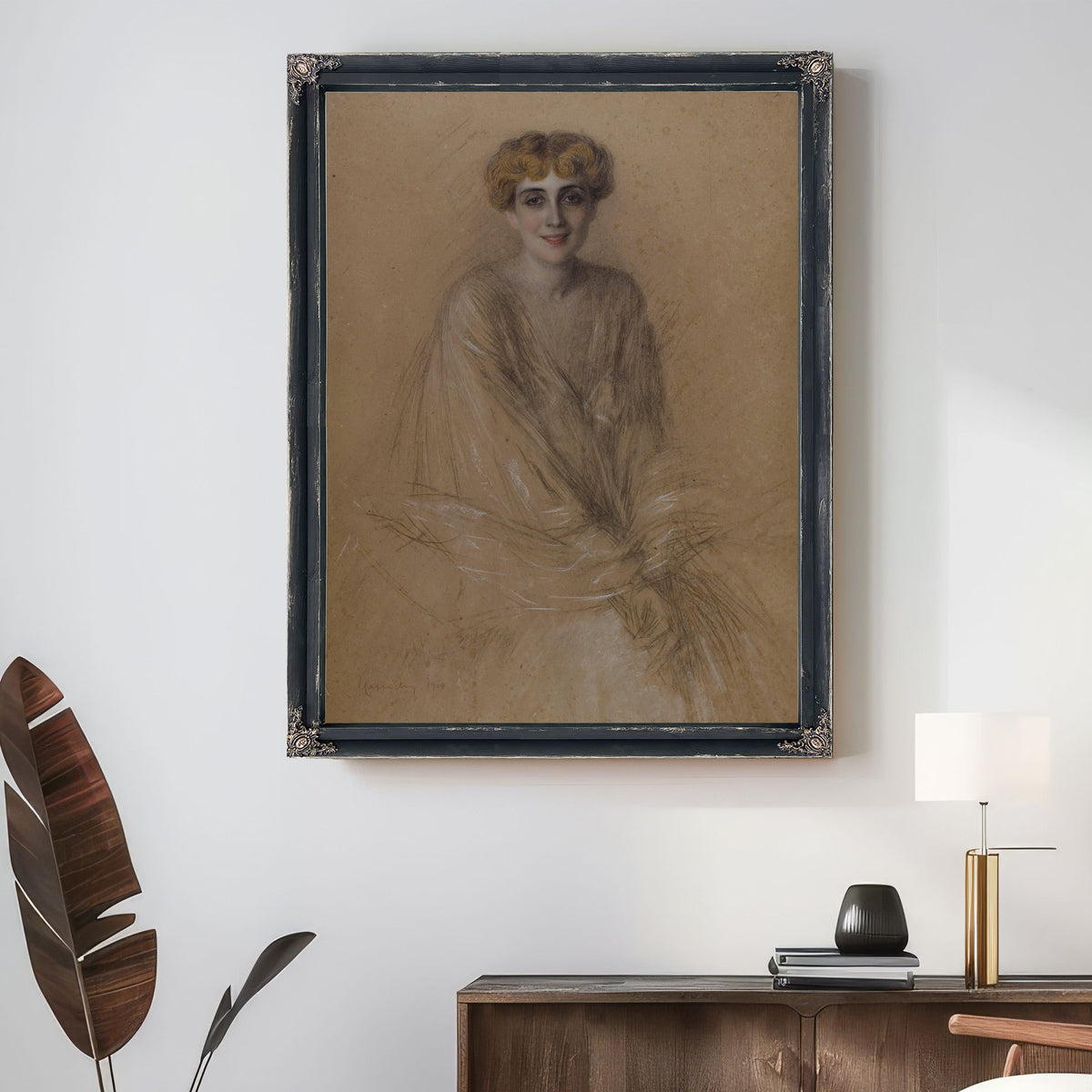 Portrait de Madame Lucien Muhlfeld By Leonetto Cappiello