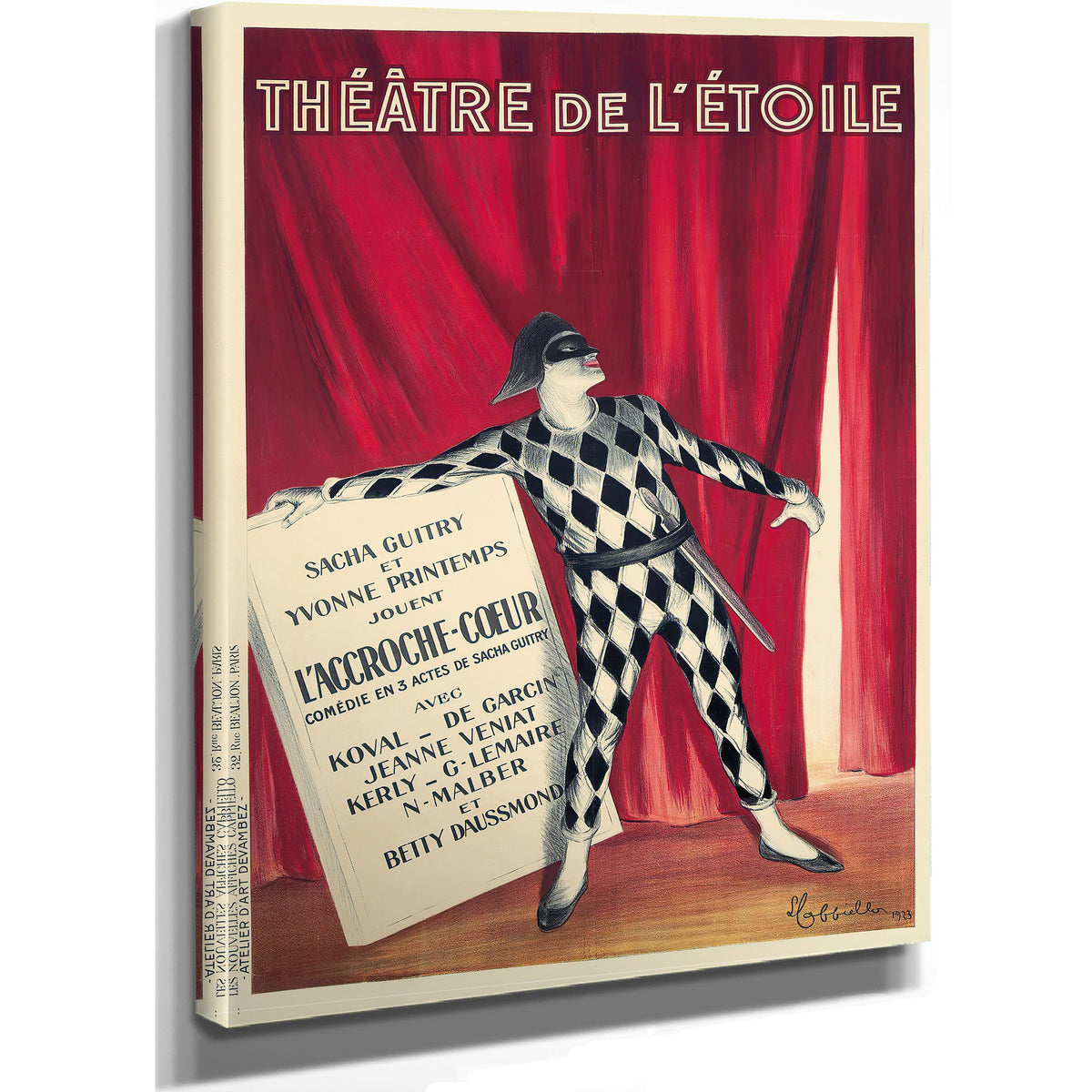 Theatre de Letoile 1923 By Leonetto Cappiello
