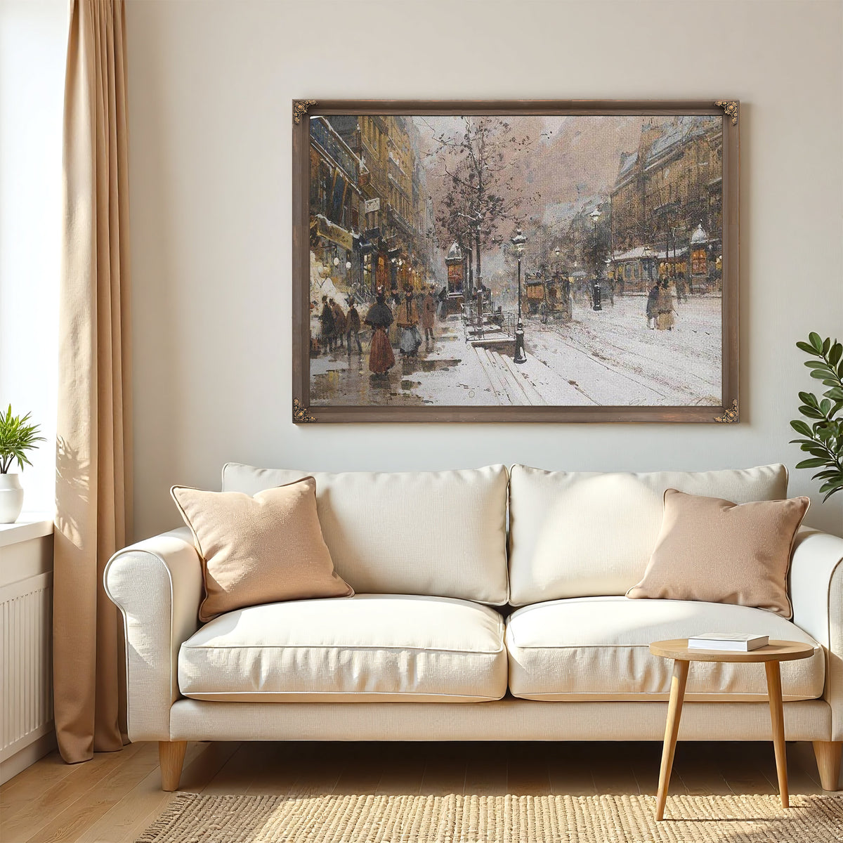 Les Grands Boulevards À Paris By Eugene Galien Laloue