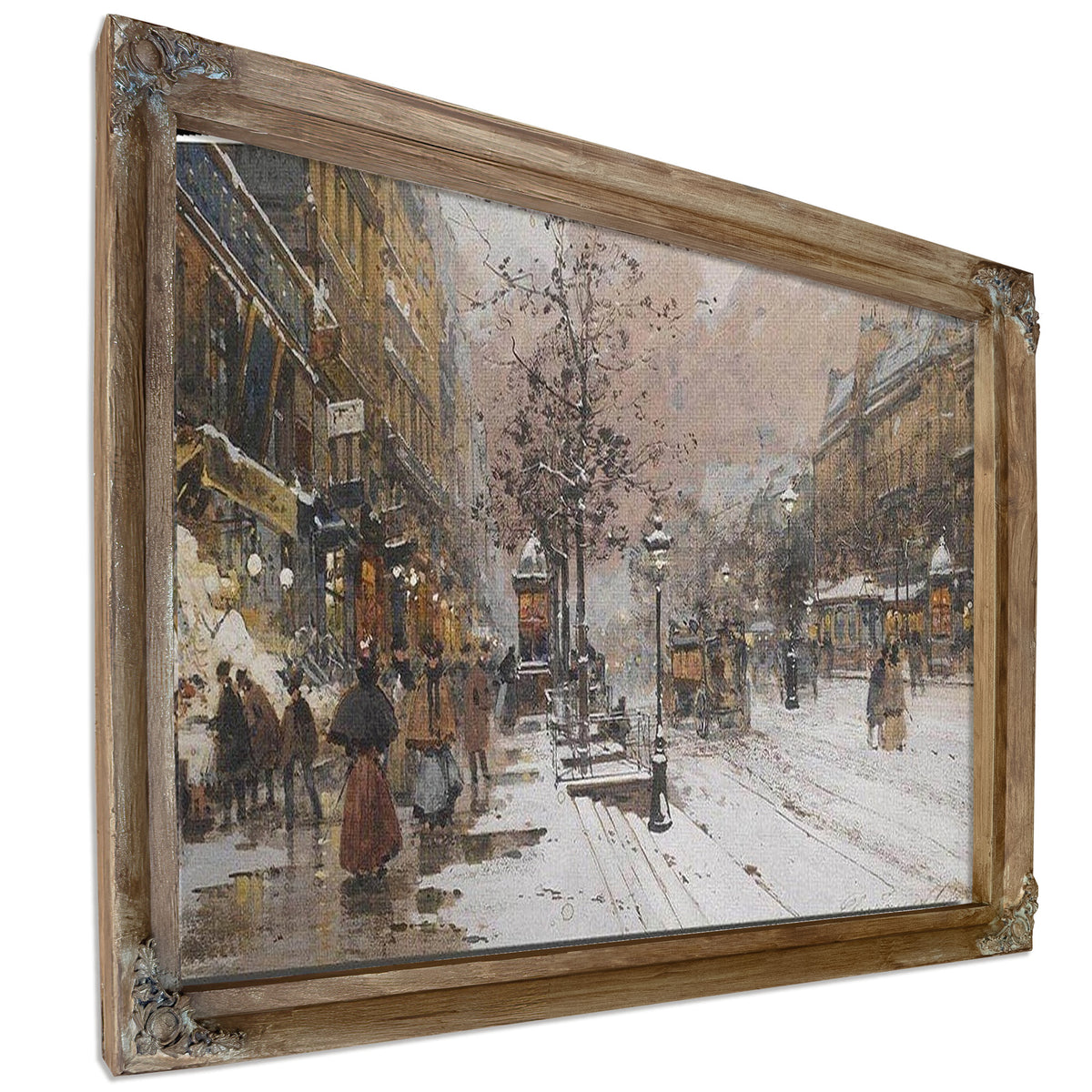 Les Grands Boulevards À Paris By Eugene Galien Laloue