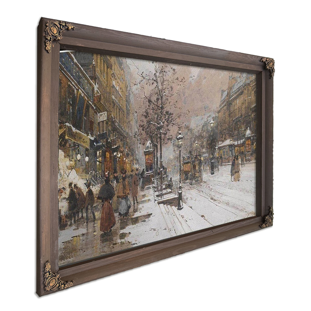 Les Grands Boulevards À Paris By Eugene Galien Laloue