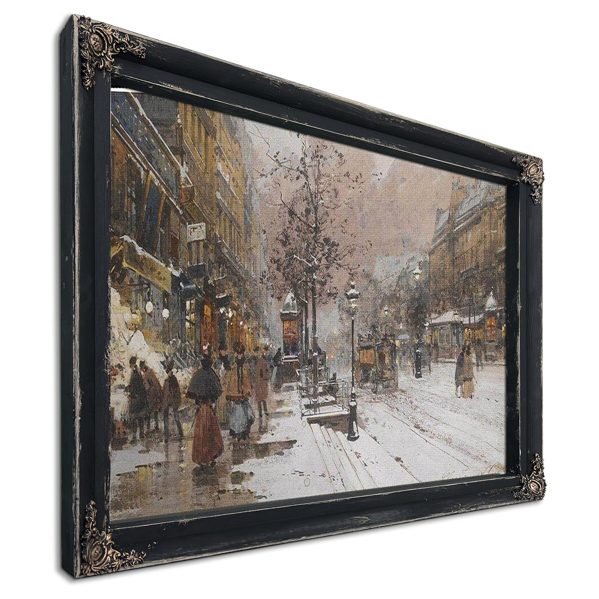 Les Grands Boulevards À Paris By Eugene Galien Laloue